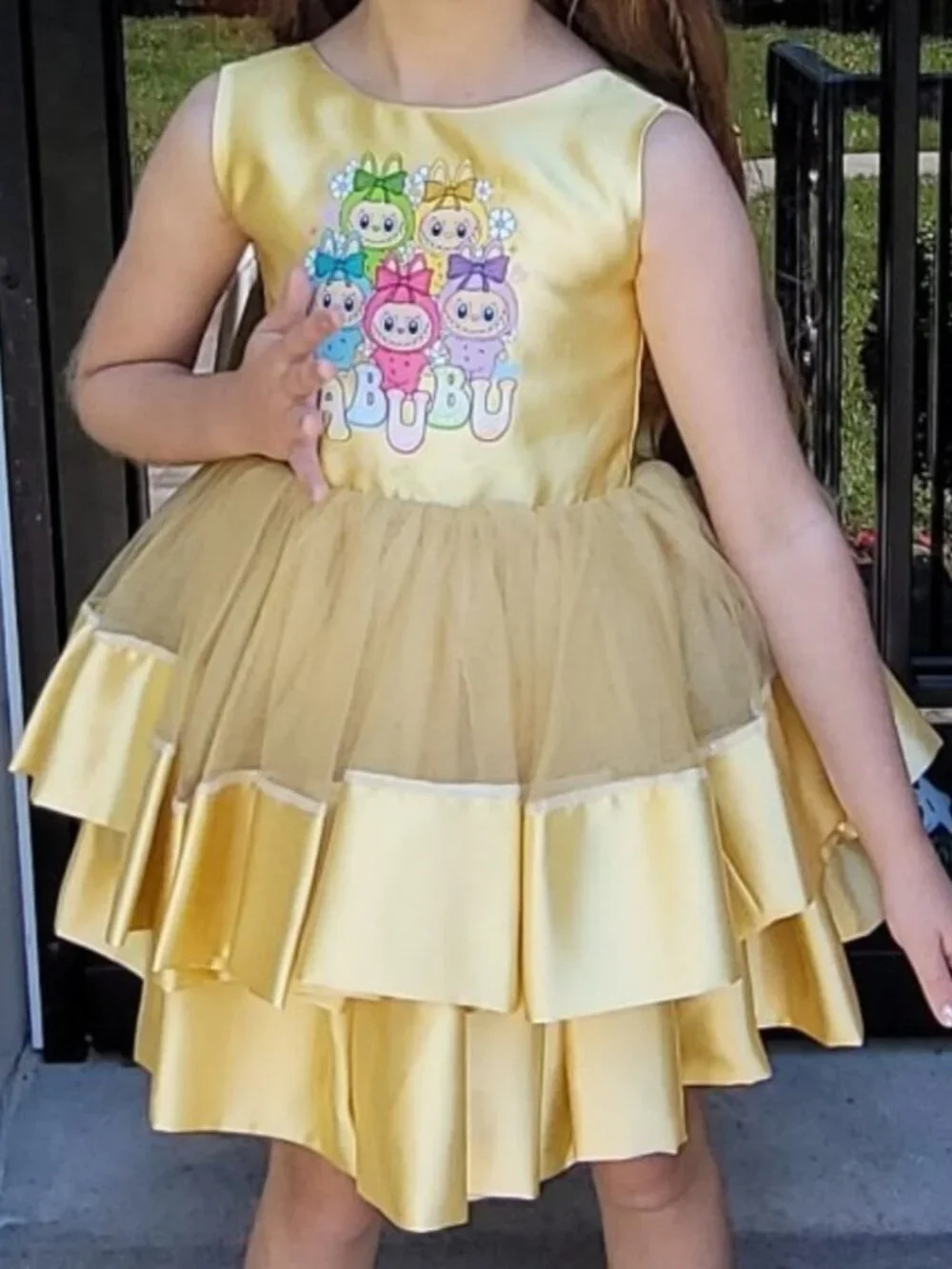 Girls Labubu tutu custom dress 4t, 5/5t, 6
